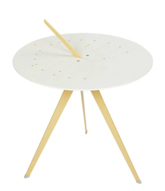 Weltevree Weltevree - Sundial Table - Zonnewijzer en bijzettafel - Zandgeel