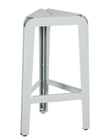 Weltevree Weltevree - Bended Stool High - Tabouret de bar haut en acier peint par poudrage