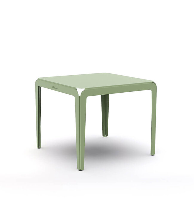 Weltevree - Bended Table 90 - Vert pâle - Table de jardin légère en aluminium