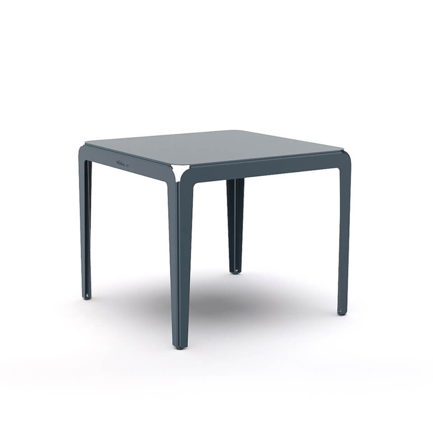 Weltevree Weltevree - Bended Table 90 - Grey Blue - Table de jardin légère en aluminium