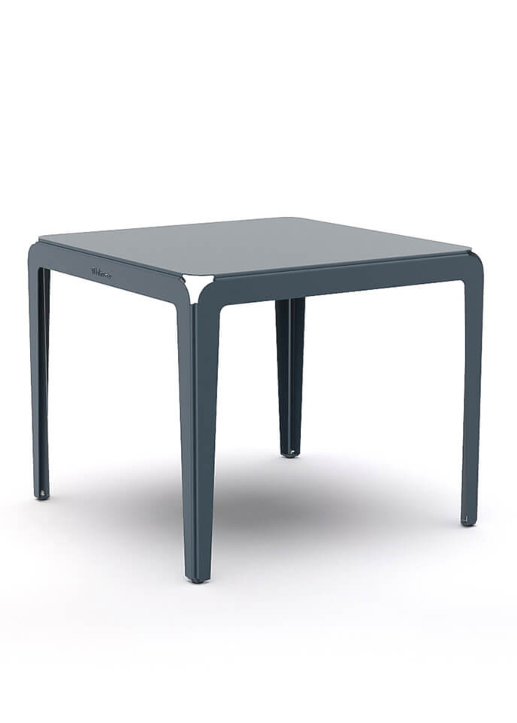 Weltevree Weltevree - Bended Table 90 - Grey Blue - Table de jardin légère en aluminium