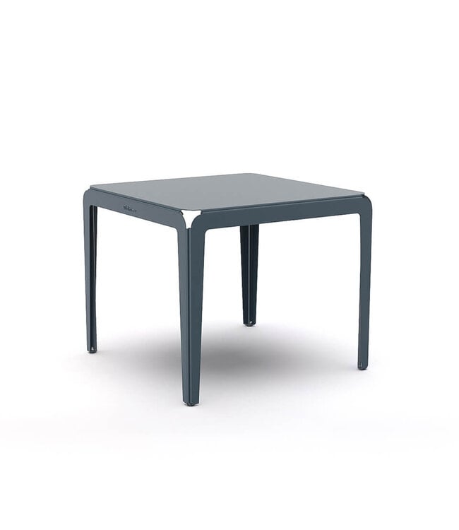 Weltevree - Bended Table 90 - Grey Blue - Table de jardin légère en aluminium