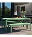 Weltevree - Bended Table 180 - Table de jardin légère en aluminium - Vert pâle
