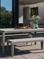 Weltevree Weltevree - Bended Table 180 - Lichtgewicht aluminium tuintafel - Agate Grey