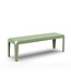 Weltevree Weltevree - Bended Bench 140 - Banc de jardin léger en aluminium - Vert pâle