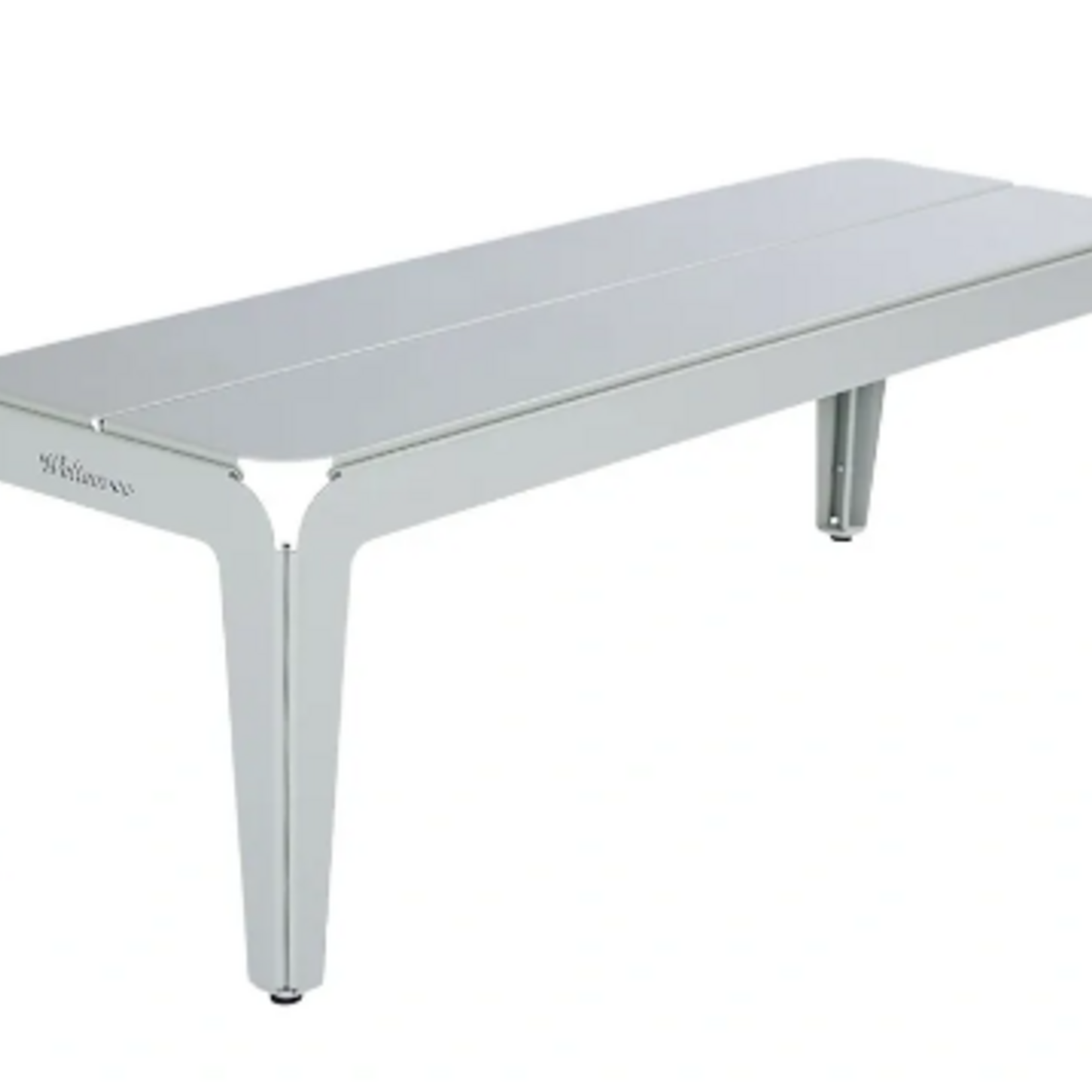 Weltevree Weltevree - Bended Bench 140 - Banc de jardin léger en aluminium - Gris agate