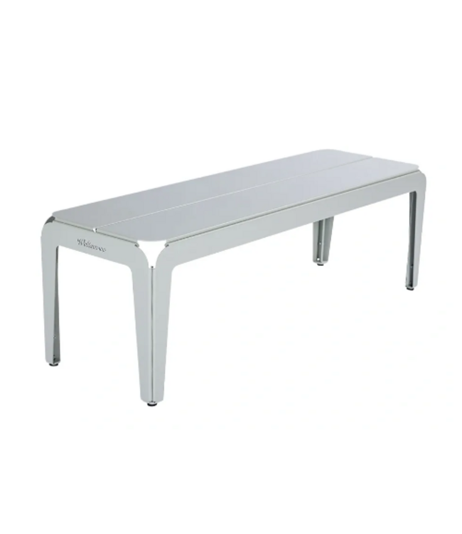 Weltevree - Bended Bench 140 - Lichtgewicht aluminium tuinbank - Agate Gray