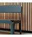 Banc courbé avec dossier 140 - Gris Bleu