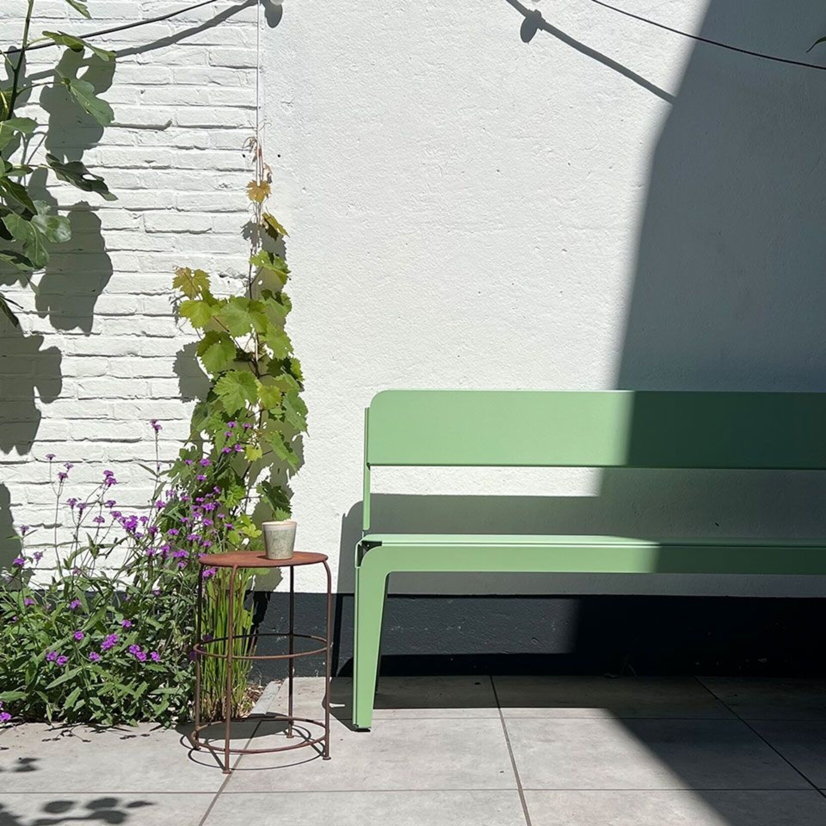 Weltevree Banc courbé avec dossier 140 -vert pâle