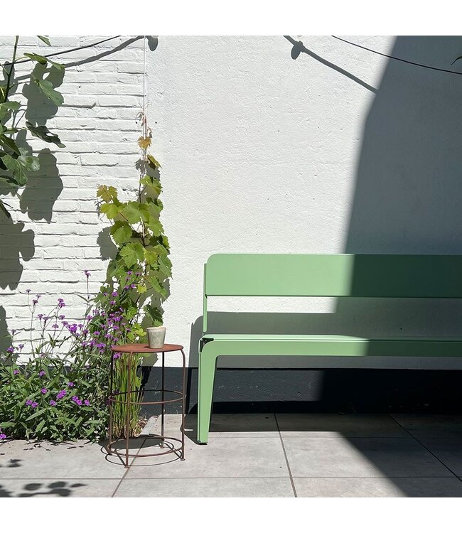 Banc courbé avec dossier 140 -vert pâle