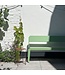 Banc courbé avec dossier 140 -vert pâle