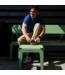 Bended Stool 45 - bleekgroen