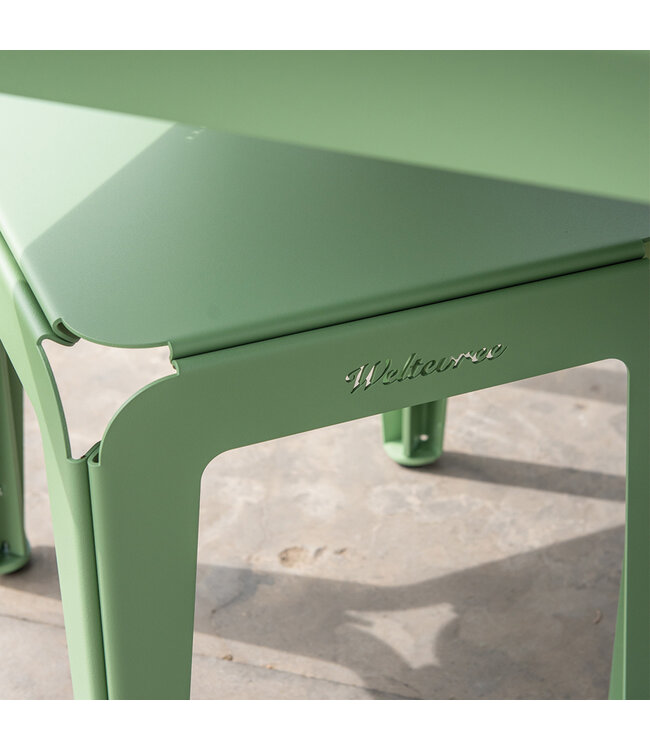 Bended Stool 45 - bleekgroen