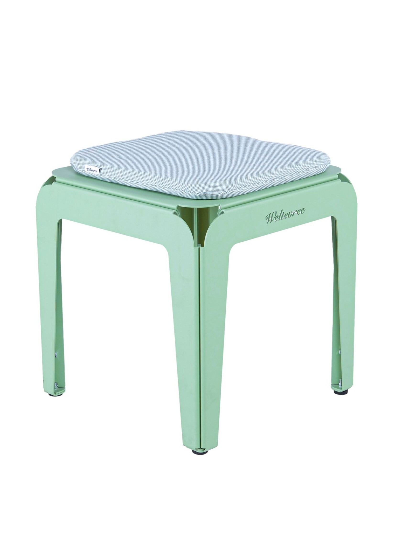 Weltevree Bended Stool 45 - bleekgroen