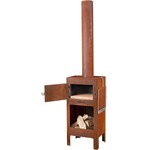 Weltevree Weltevree Outdooroven met Deur, Schoorsteenkapje, Vloerplaat en Thermometer