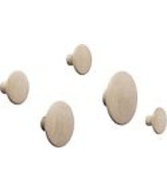 Muuto Muuto The Dots - Kapstok - Eiken - Lot de 5 pièces