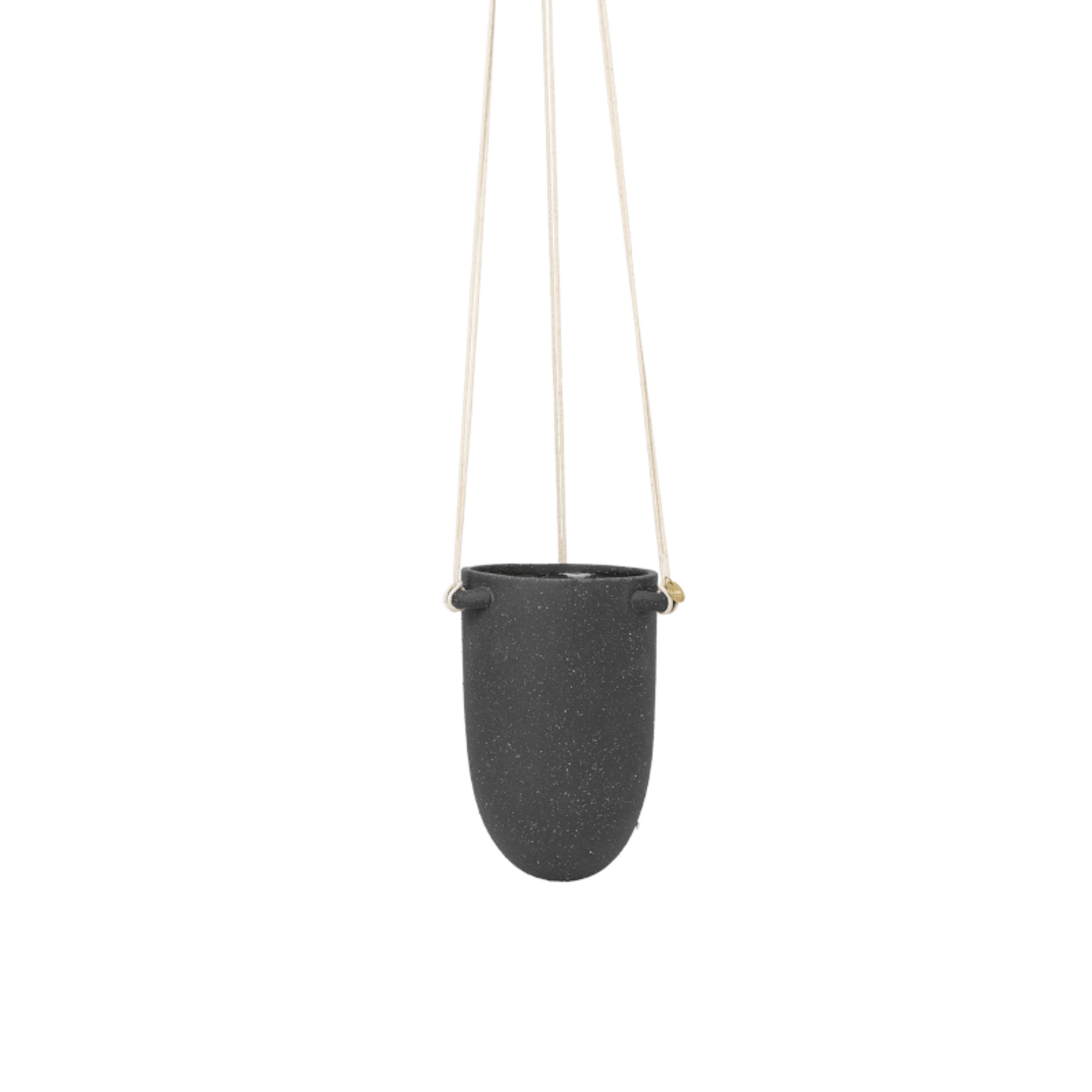 Ferm Living Ferm Living - Speckle Hangende Pot - Donkergrijs Klein