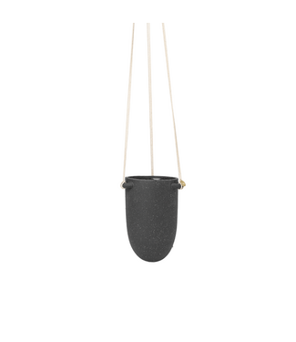 Ferm Living Ferm Living - Pot suspendu Speckle - Gris foncé Petit