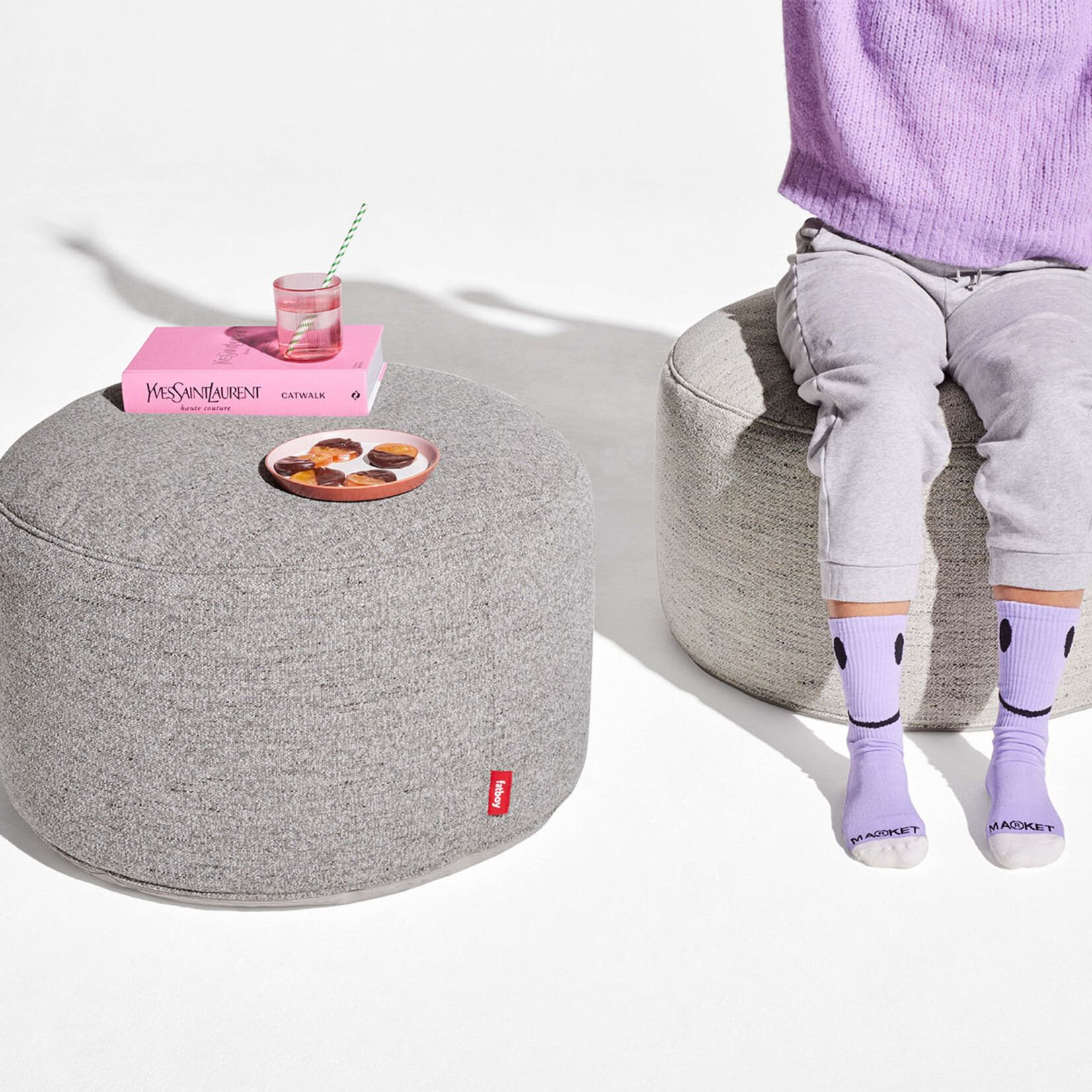 Fatboy large poef mingle marble