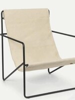 Ferm Living Ferm Living - Desert Lounge Chair - Zwart/Wolk