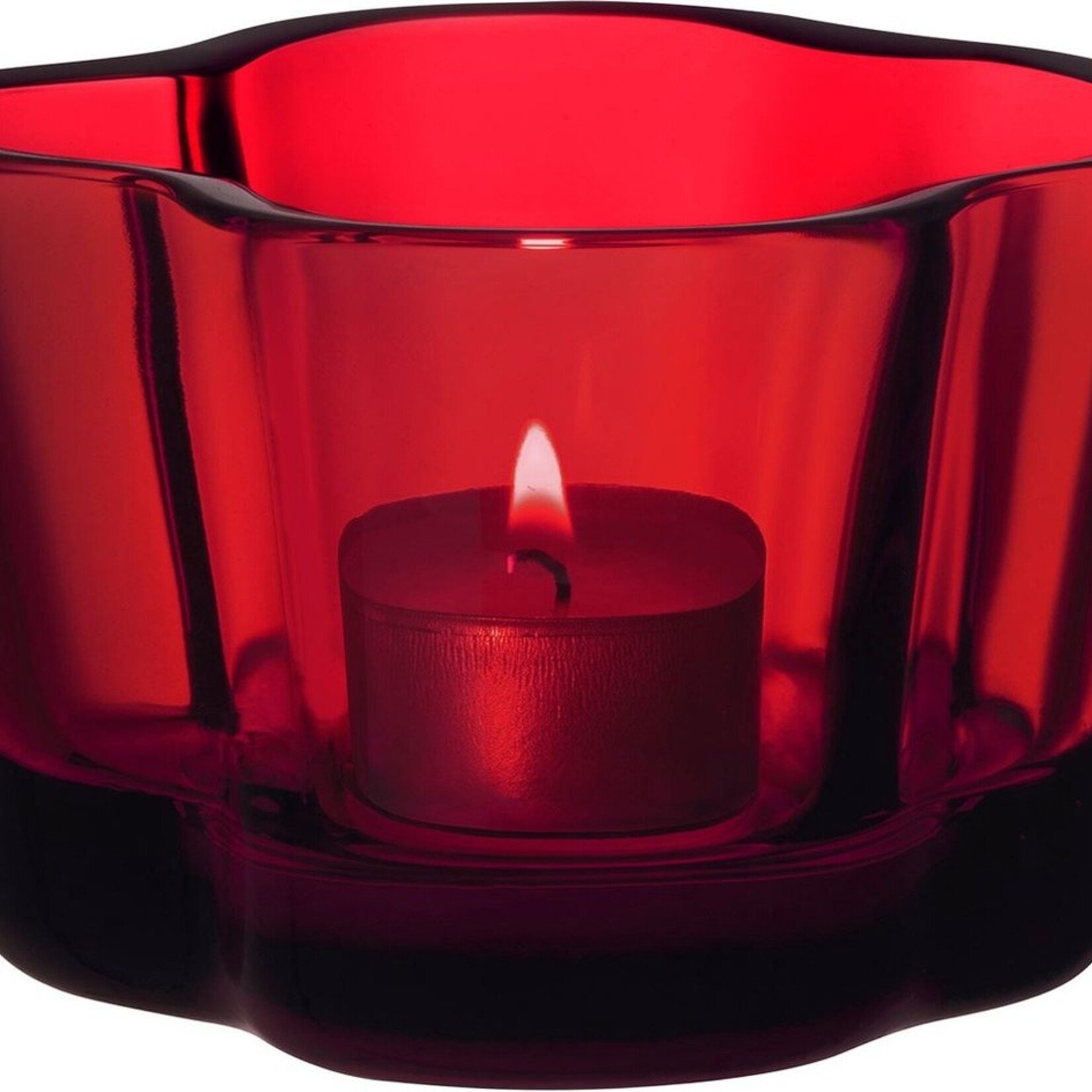 Iittala thealight bougeoir 60mm cranberry/ karpalo