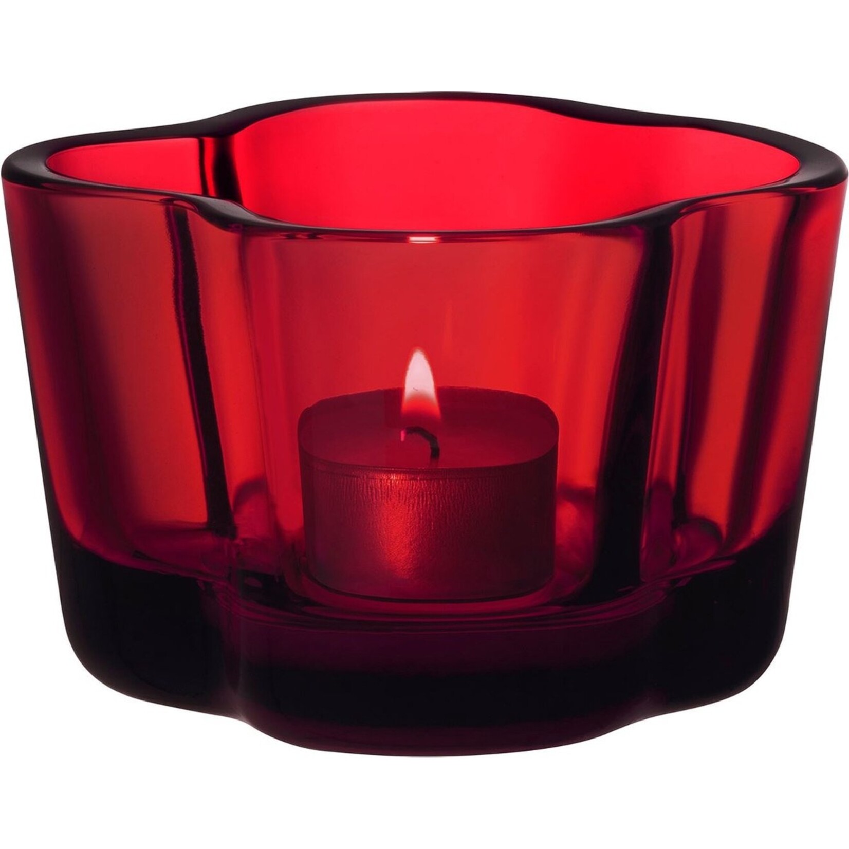 Iittala thealight bougeoir 60mm cranberry/ karpalo