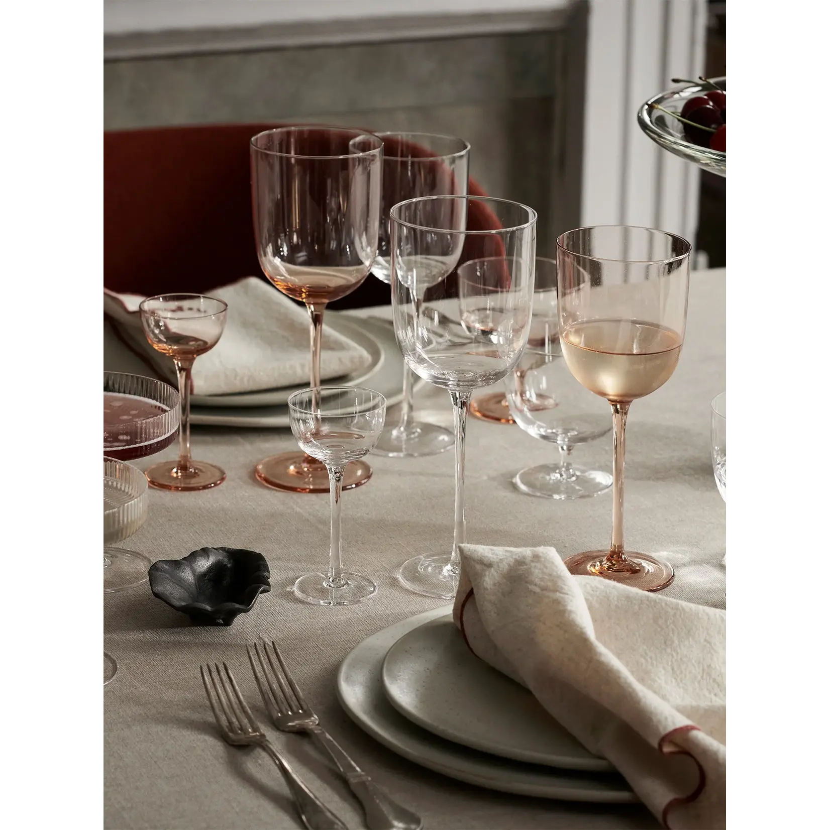 Ferm Living Ferm Living Host Witte Wijnglas set van 2