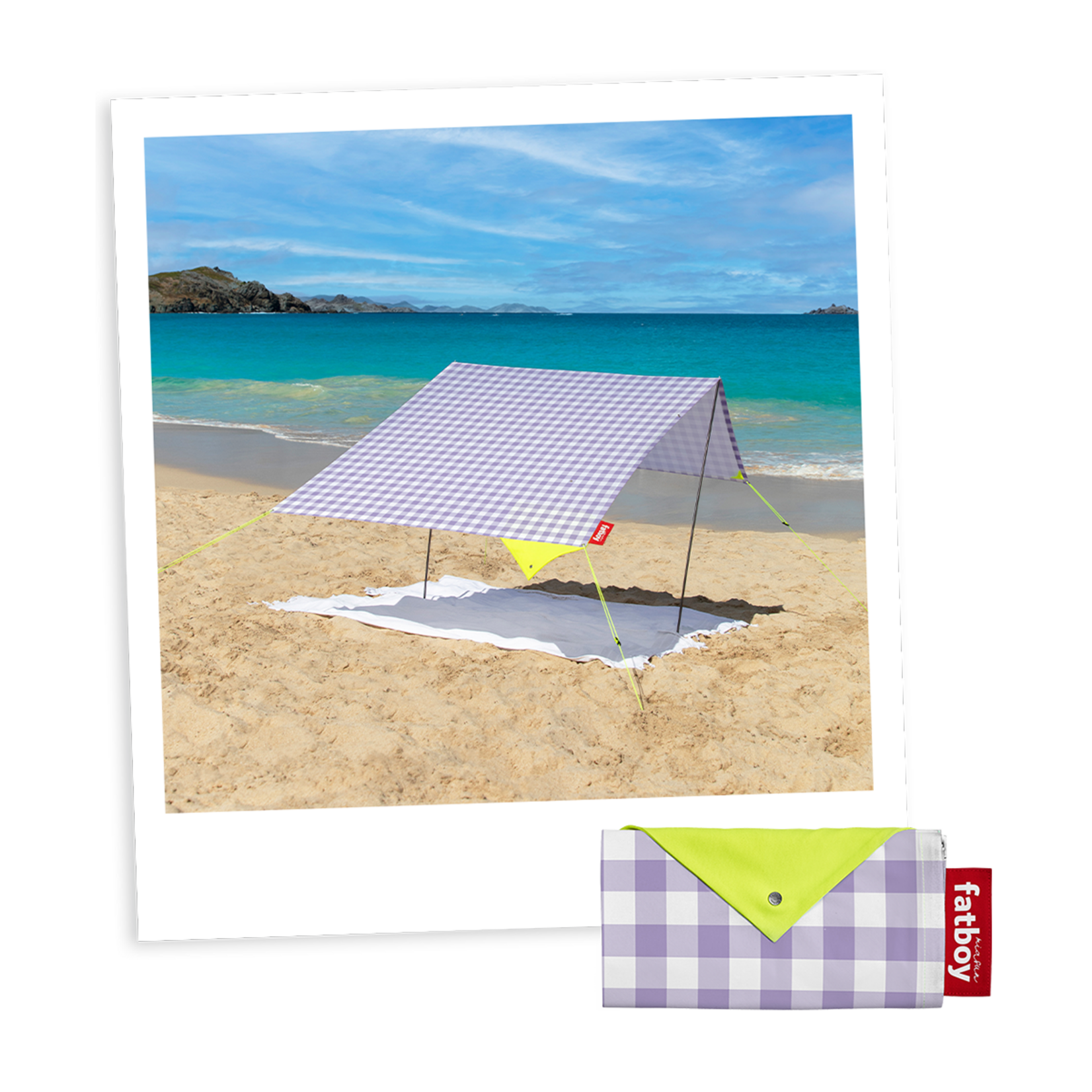 Fatboy - Miasun - Tente de plage portable - Vichy