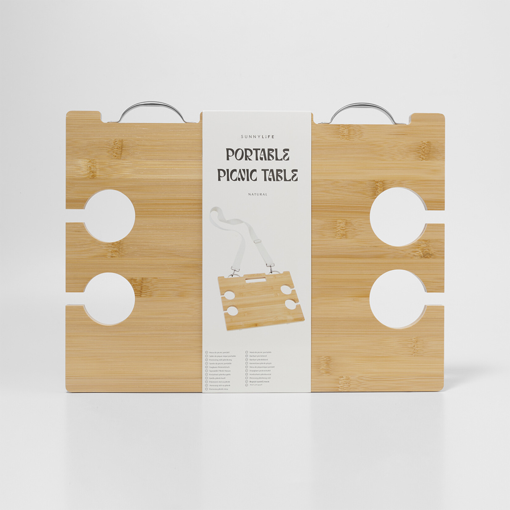 Sunnylife SunnyLife - Le Weekend - Plateau à fromage et à vin portable - Naturel