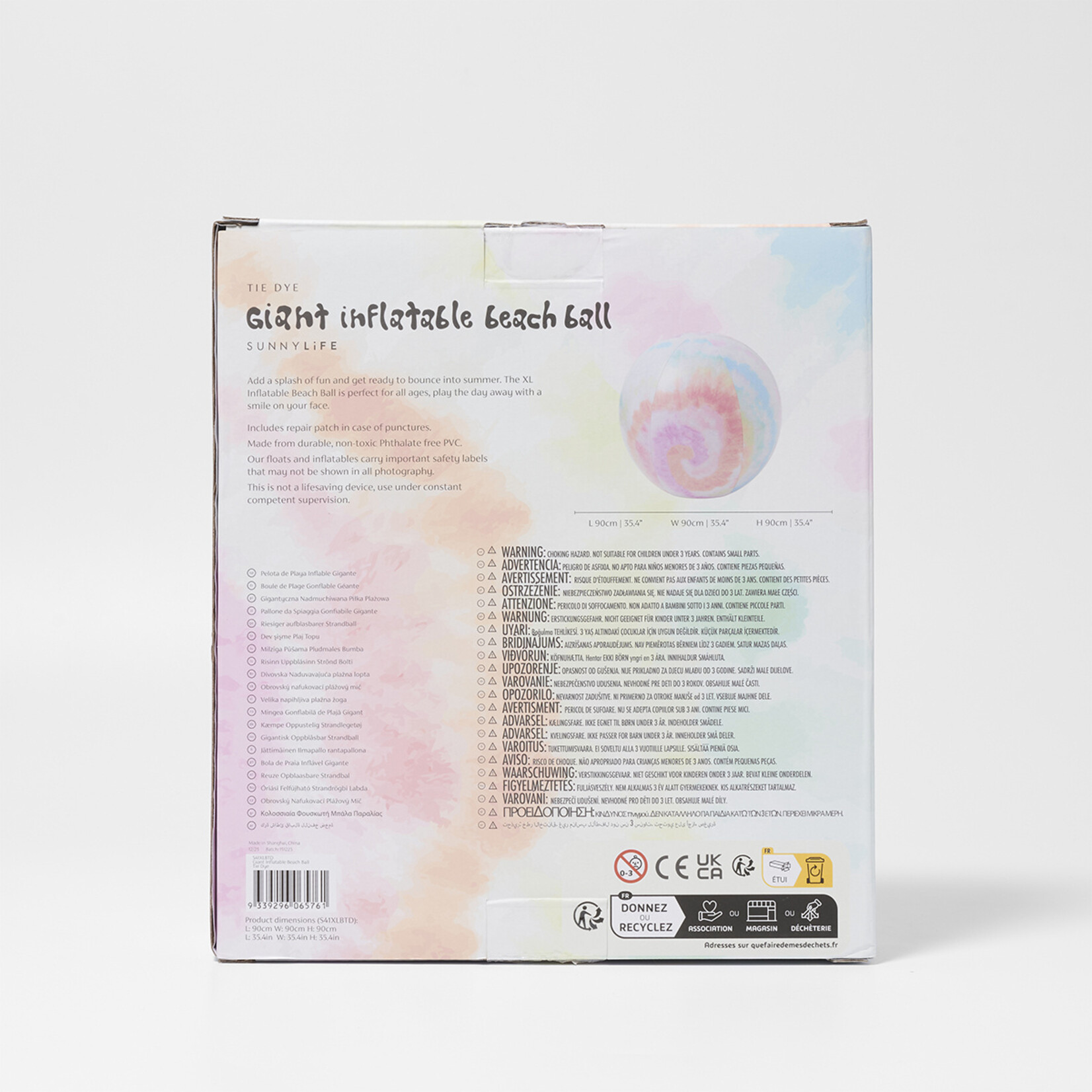 Sunnylife SunnyLife - Giant - Opblaasbare Strandbal - Tie Dye