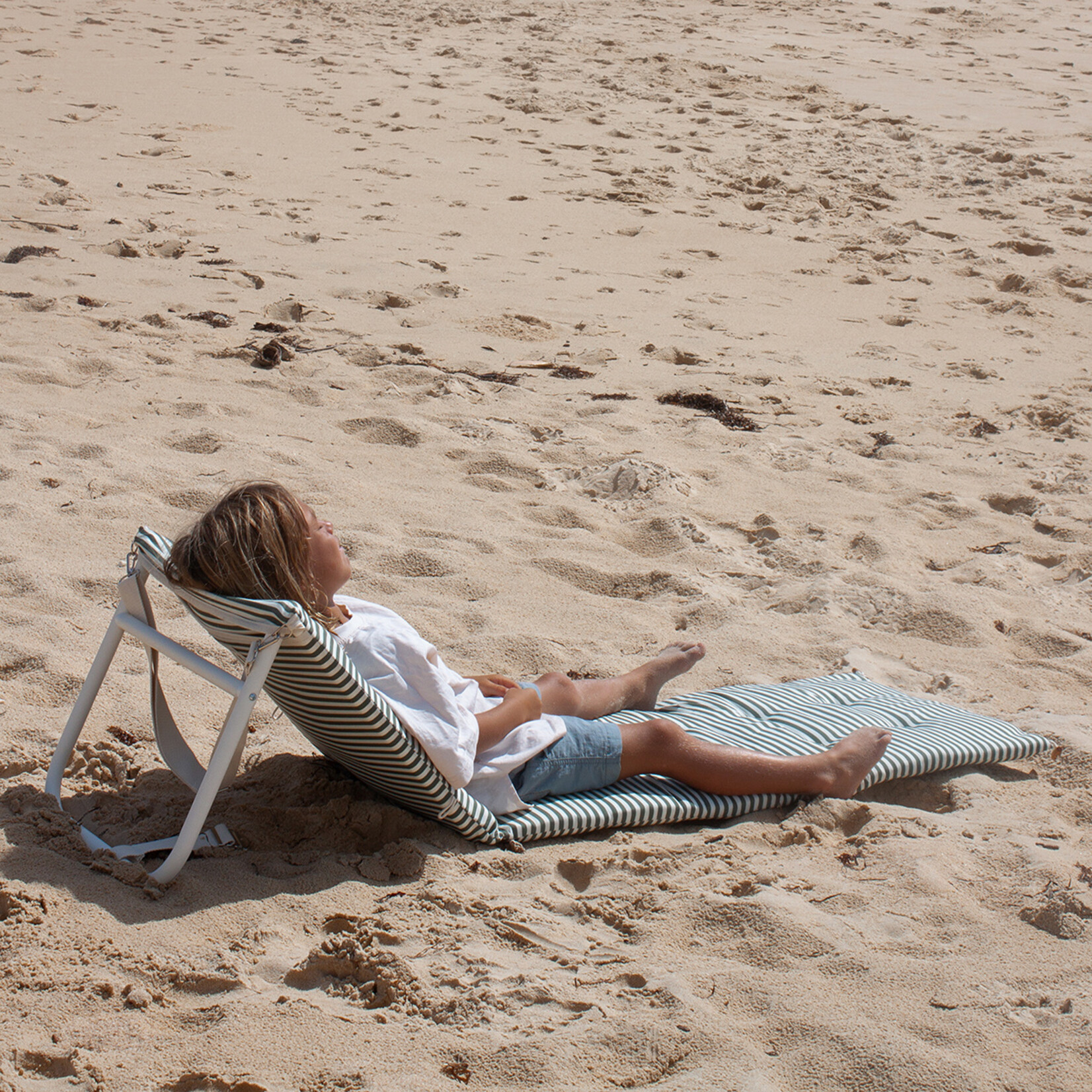 Sunnylife SunnyLife - The Vacay - Chaise de plage réglable - Vert olive