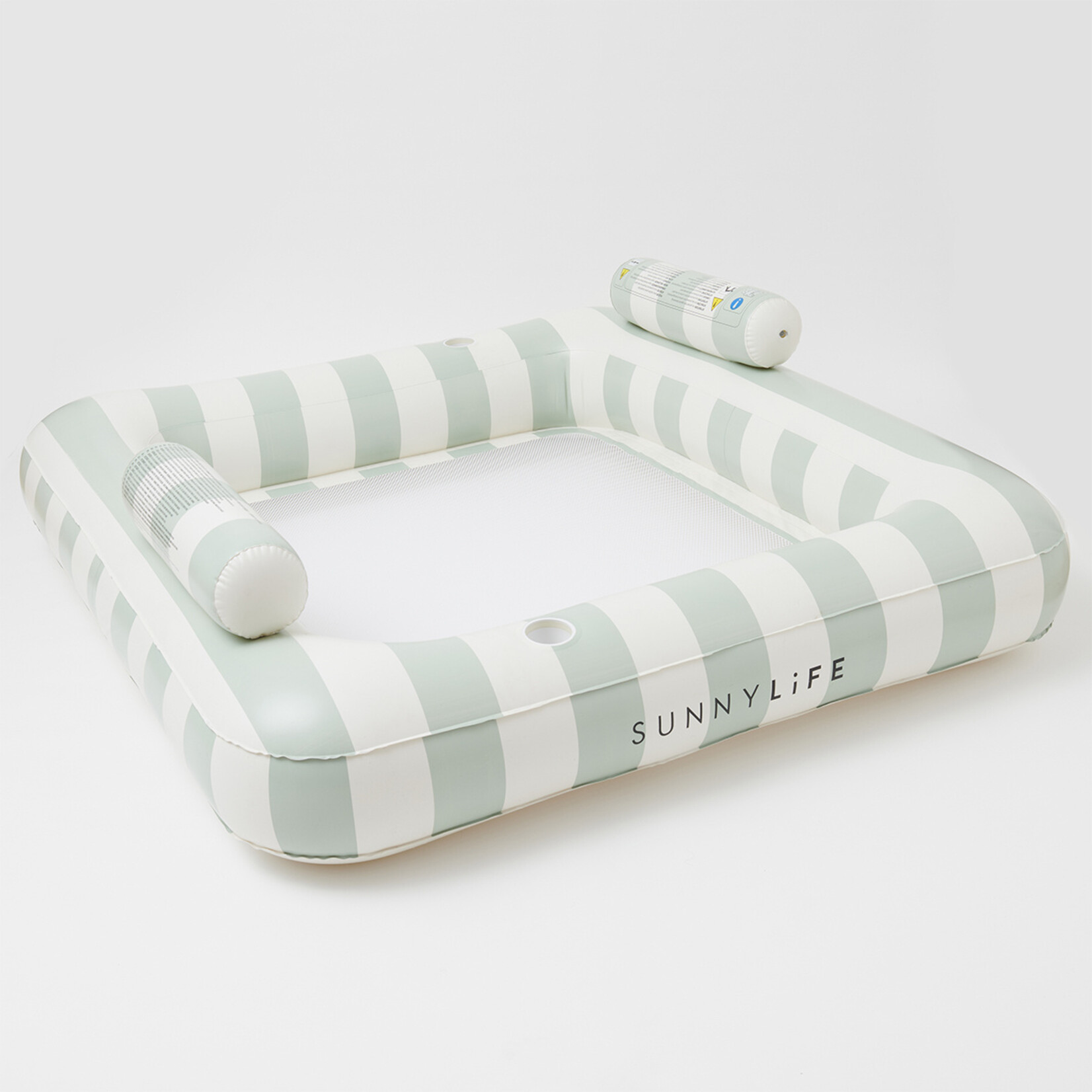 Sunnylife SunnyLife - The Vacay - Hamac flottant de luxe - 2 personnes - Vert olive