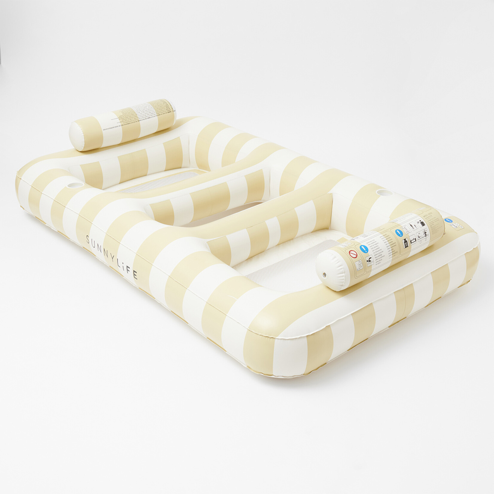 Sunnylife SunnyLife - Mango Bay - Hamac flottant de luxe - 2 personnes - Mutard