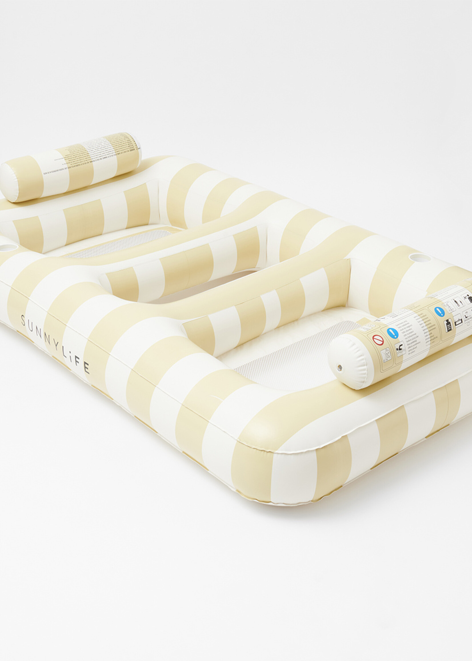 Sunnylife SunnyLife - Mango Bay - Luxe Drijvende hangmat - 2 personen - Mosterd