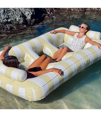 Sunnylife SunnyLife - Mango Bay - Luxe Drijvende hangmat - 2 personen - Mosterd