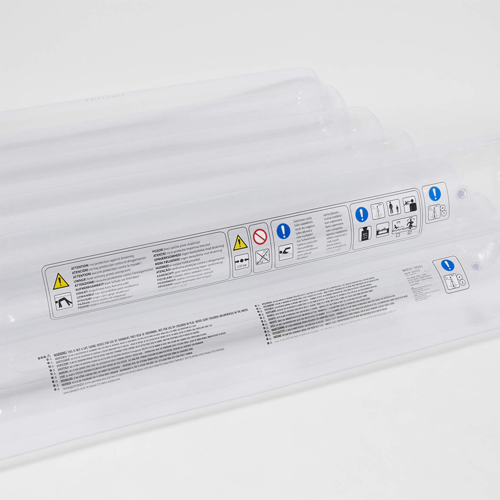 Sunnylife SunnyLife - Tube Lilo - Le Weekend - matelas gonflable - 2 pers - transparent