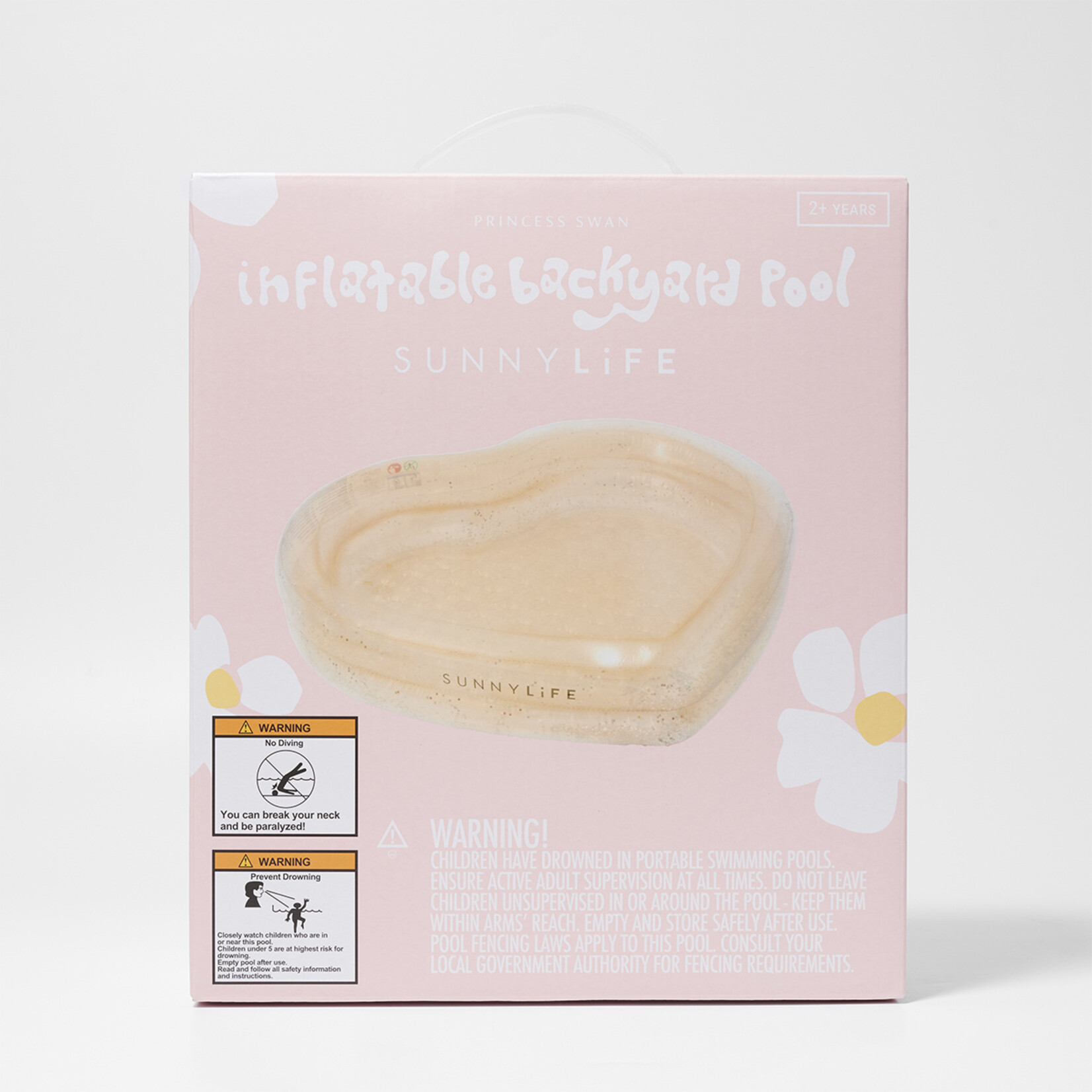 Sunnylife SunnyLife - Opblaasbaar zwembad - Kinderen - Zwanenprinses - Goud