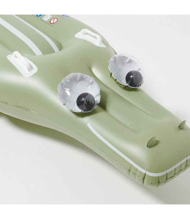 Sunnylife SunnyLife - Lie On - Luchtmatras - Cookie de krokodil - Khaki