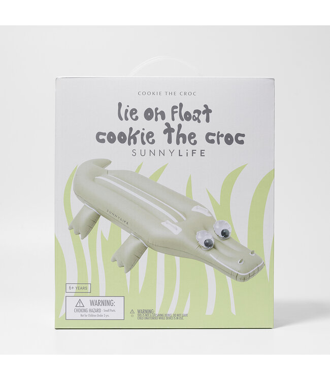 Sunnylife SunnyLife - Lie On - Matelas d'air - Cookie the crocodile - Khaki
