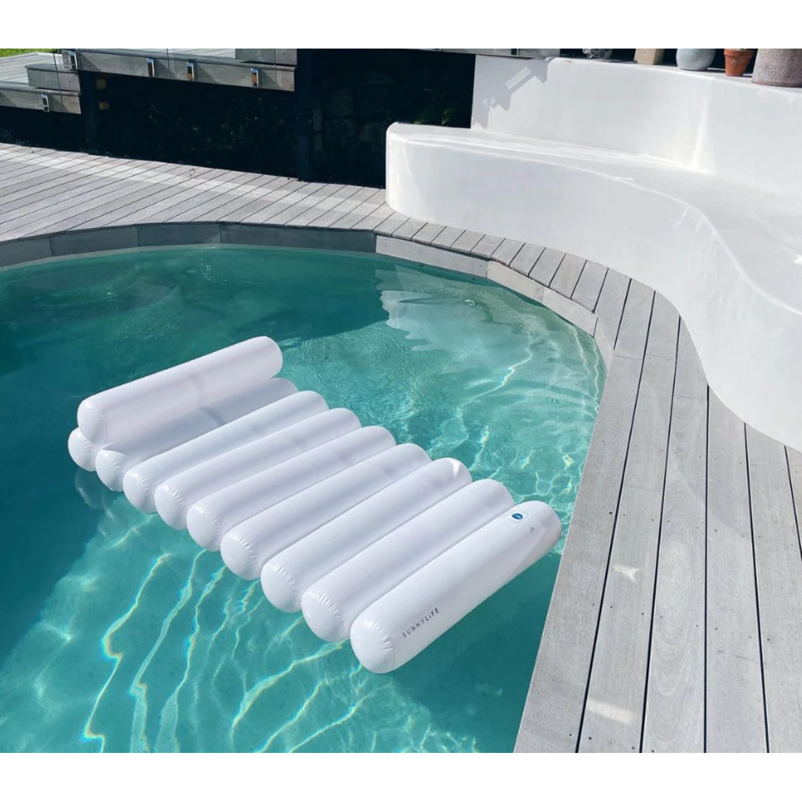 Sunnylife SunnyLife - Lilo - Tube - Matelas d'air - Blanc