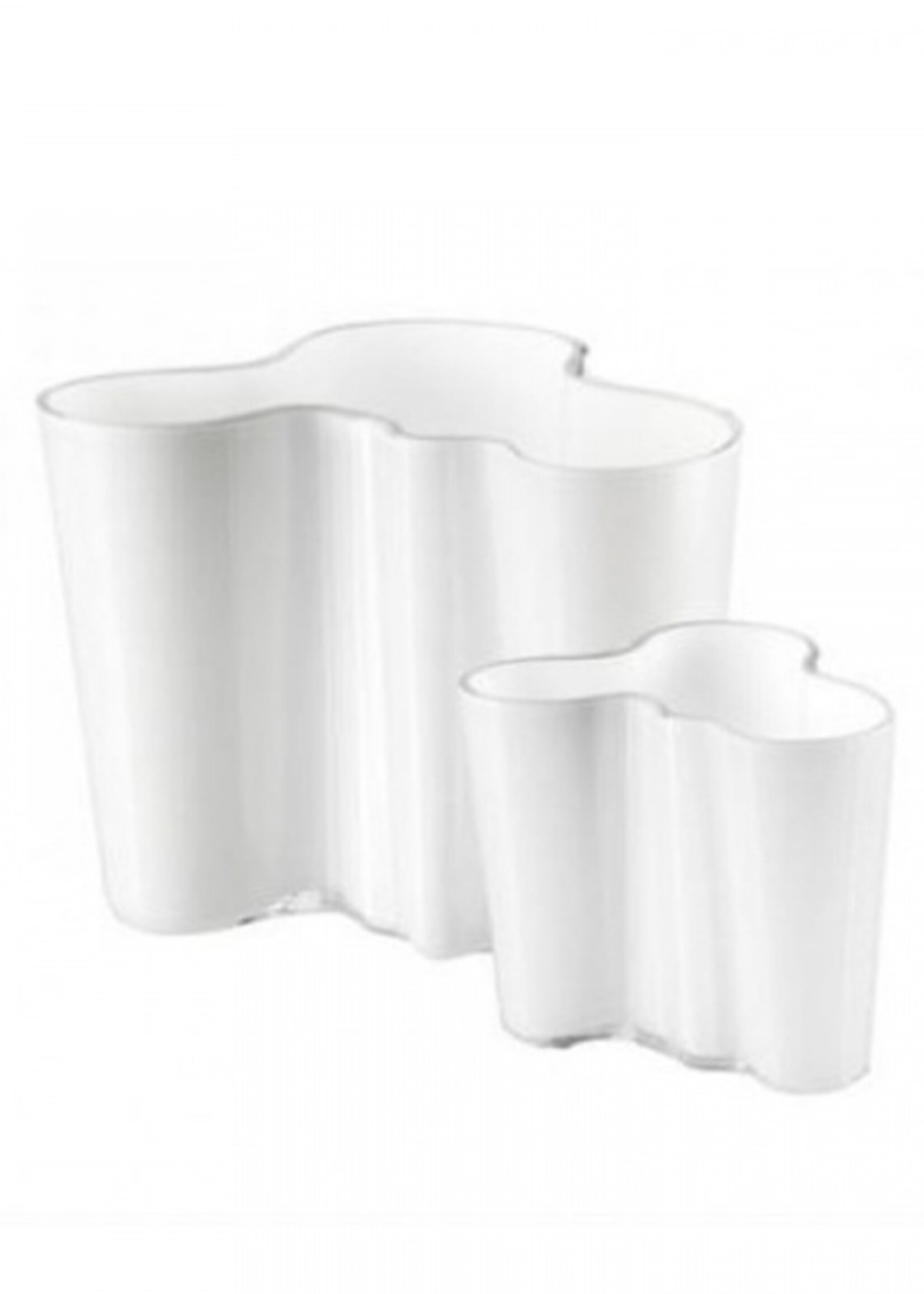 Iittala Iittala Aalto Vases set - 160mm + 95mm Blanc