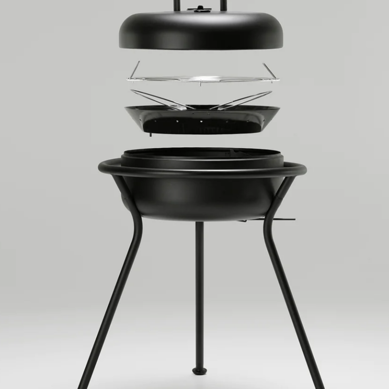 Zee ZEE - KORO - Barbecue - Acier peint par poudrage - Noir