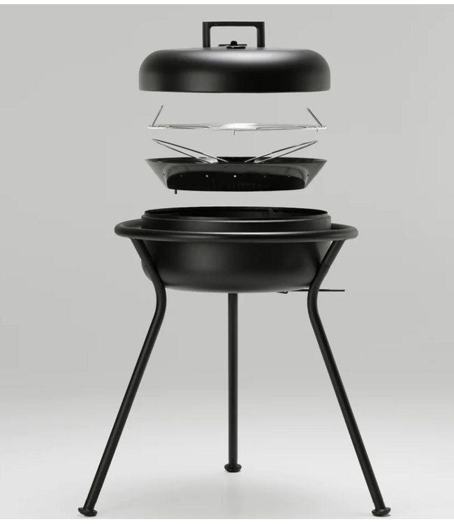 ZEE - KORO - Barbecue - Poedergelakt staal - Zwart