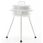 Zee ZEE - KORO - Barbecue - Acier peint par poudrage - Blanc