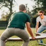 Wünder Wünder - the bow - Ronde bank - lichtgrijs RAL7044