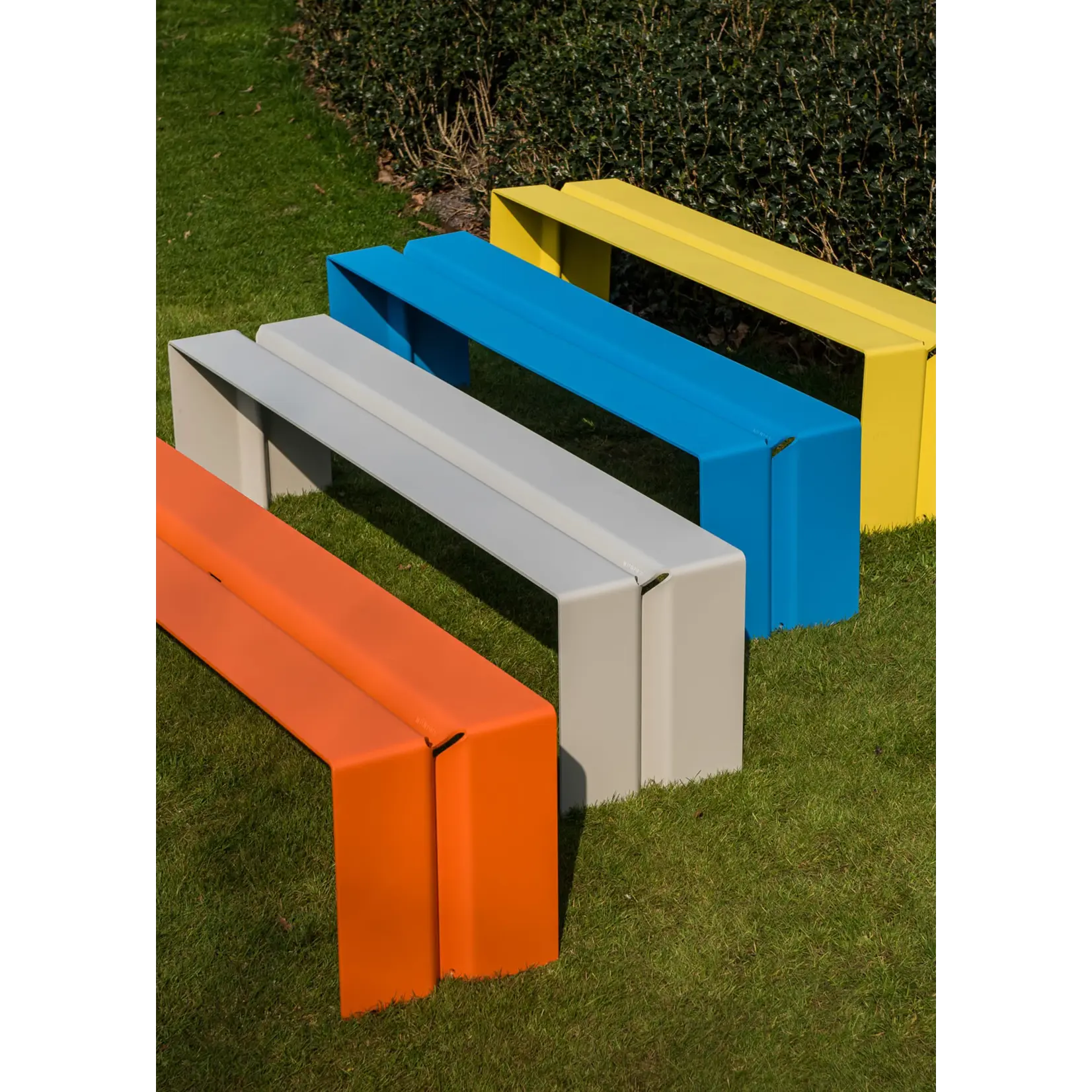 Wünder Wünder - the bench - zitbank - oranjerood RAL2004