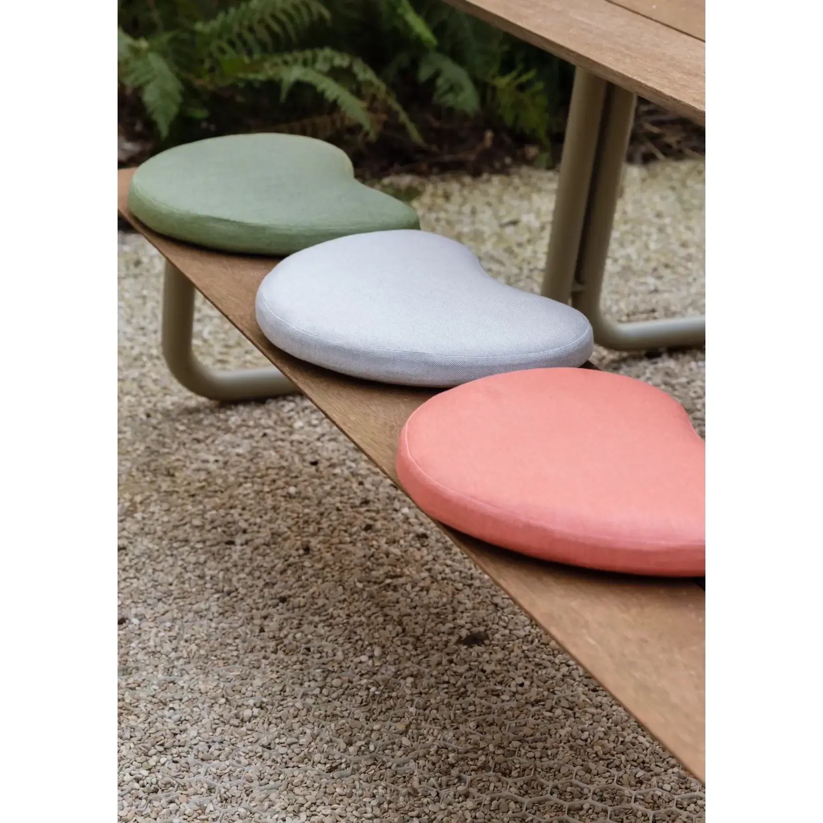 Wünder Wünder - le haricot - coussin d’assise - gris clair