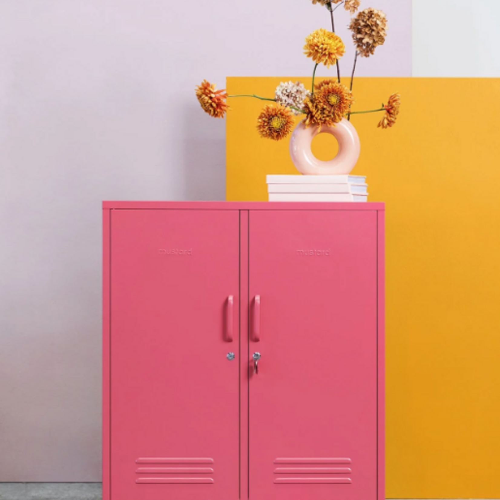 Mustard Made Mustard - The Midi - Kast - Metaal - Berry (Roze)