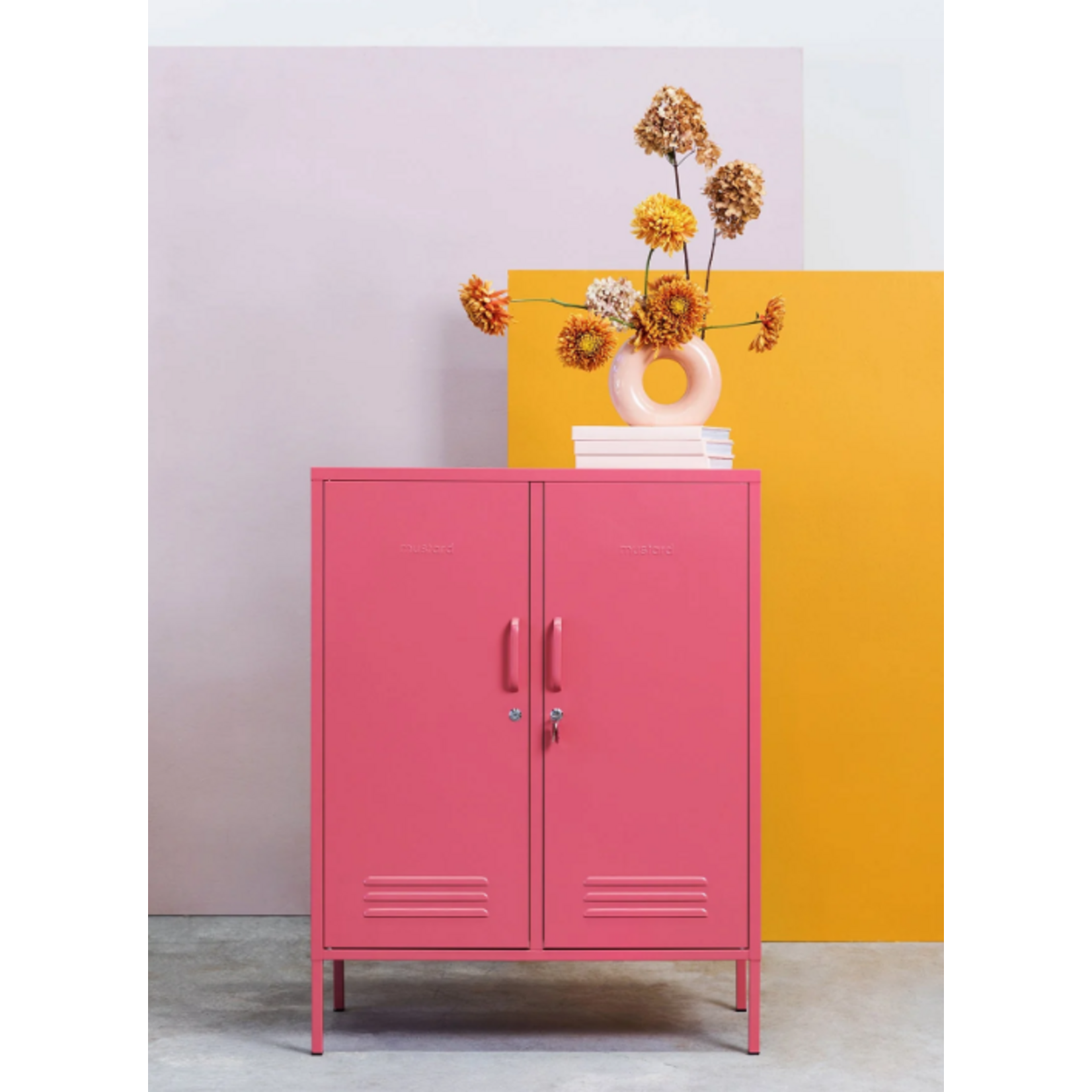 Mustard Made Mustard - The Midi - Kast - Metaal - Berry (Roze)