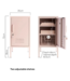 Mustard - The Shorty - Armoire - Metal - Blush